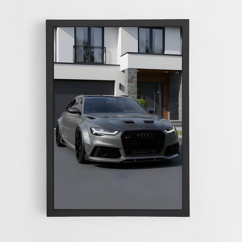 Poster Élégance puissance métallisé – affiche Audi (vue 2)